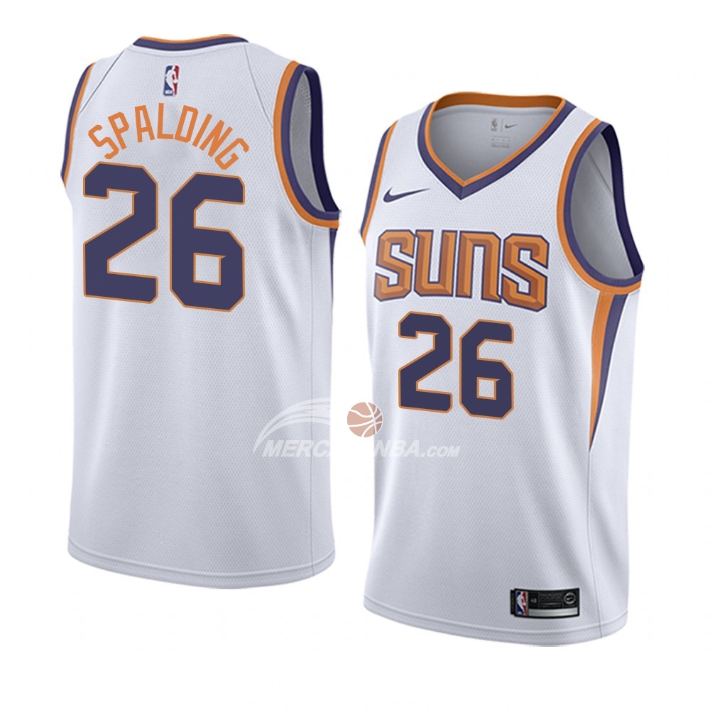 Maglia Phoenix Suns Knicks Ray Spalding Association 2018 Bianco